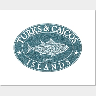 Turks & Caicos Bluefin Tuna (Distressed) Posters and Art